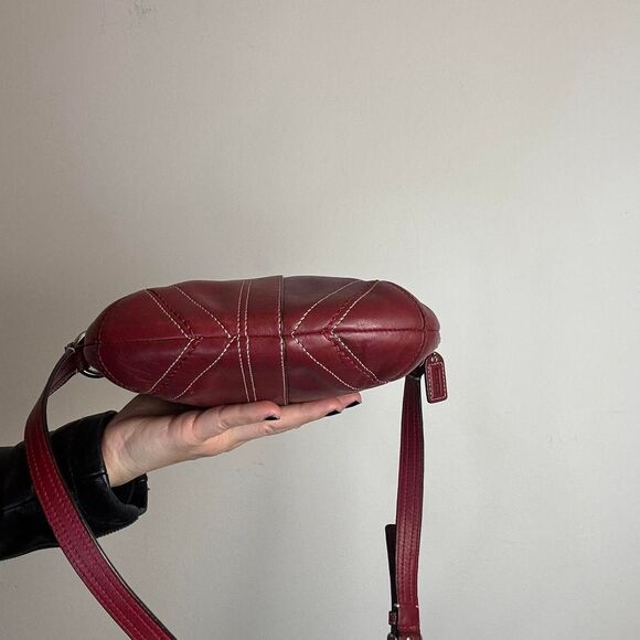Coach Vintage 90s Y2K Soho Red Leather Crossbody bag - Picture 4 of 8
